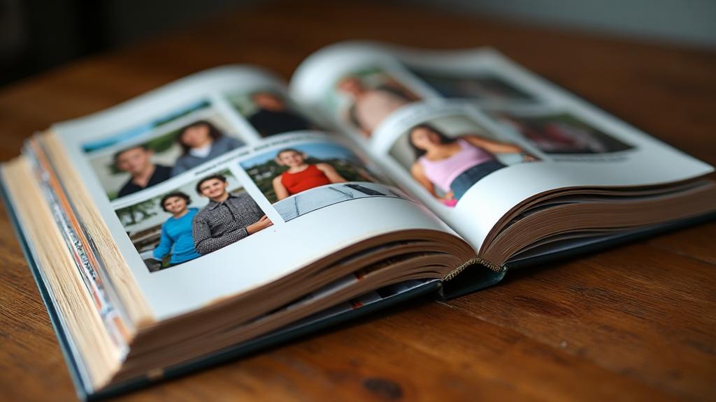 professionally printed yearbook with memories